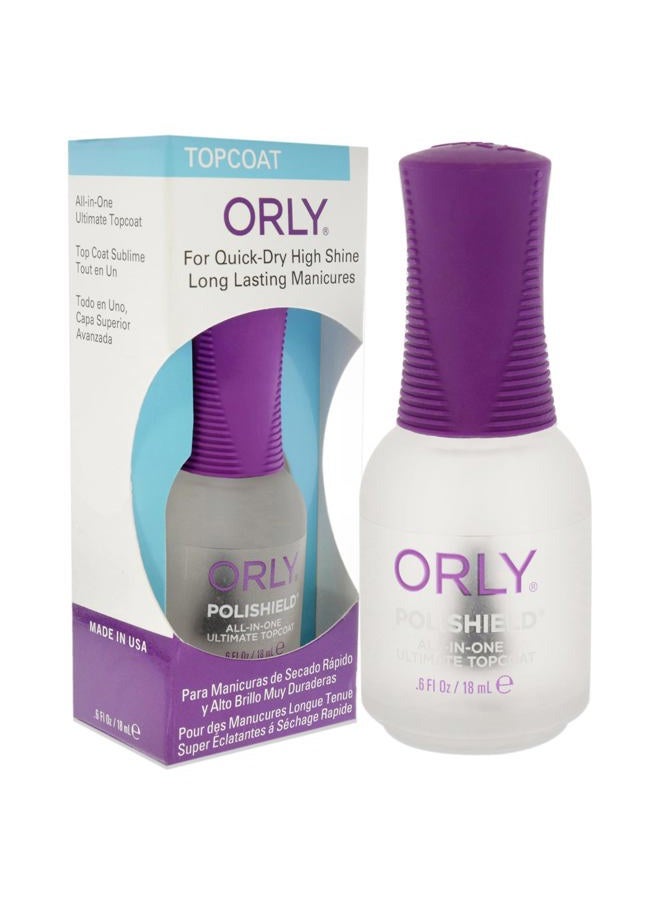 Orly Polishield All-in-One Ultimate Top Coat by Orly for Women - 0.6 oz Top Coat - Image 3