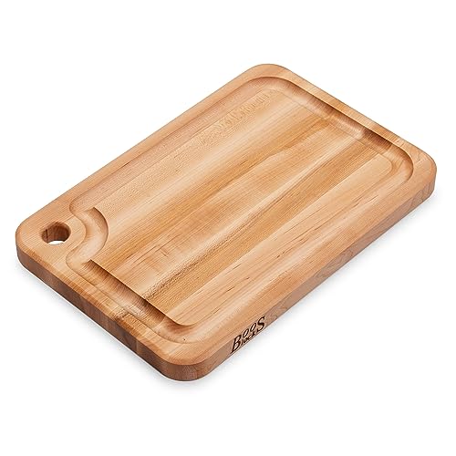 John Boos Boos Block Prestige Series Large Reversible Wood Cutting Board 125Inch Thickness 18 x 12 x 1 14 Maple