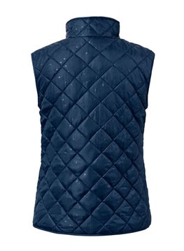 Tchibo Women 2 Piece Solid Raincoat With Quilted Vest, Navy  - Image 4