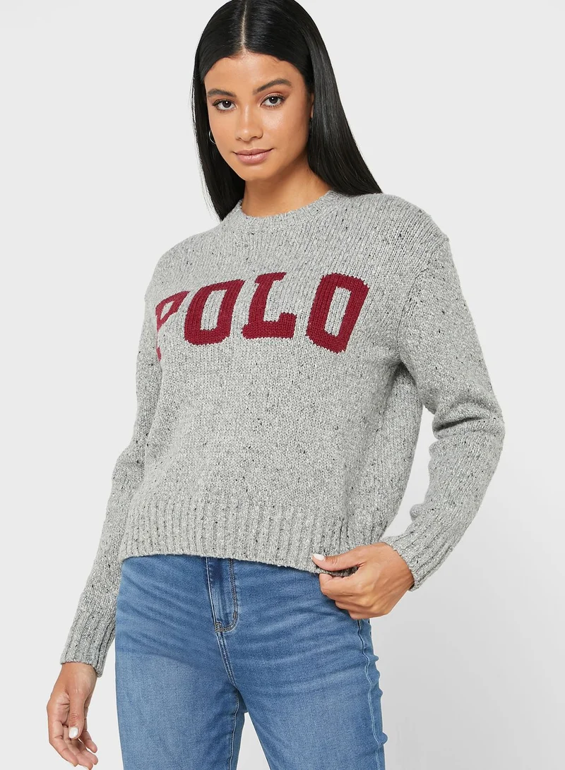 POLO RALPH LAUREN Round Neck Logo Sweater