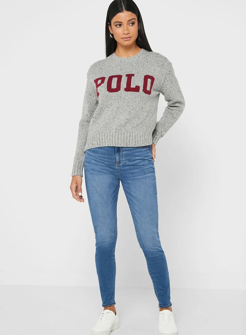 POLO RALPH LAUREN Round Neck Logo Sweater