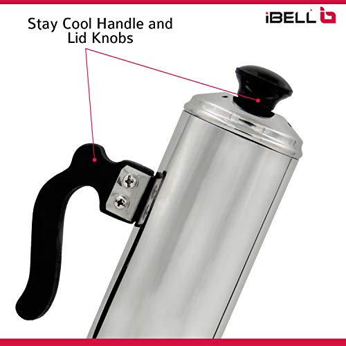 iBELL Stainless Steel Puttu Maker - Silver - Image 3