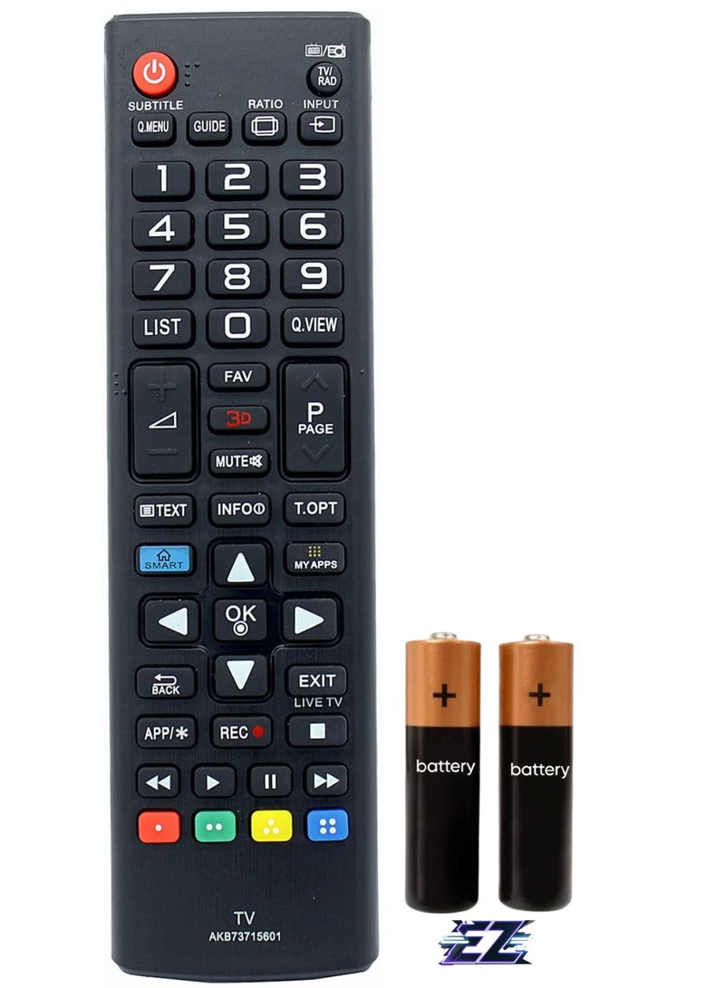 ELTRAZONE AKB73715601 Remote Control Replacement for LG Smart TV 32LN5400 32LN541B 32LN549C 32LP360H 39LN5400 42LN5400 42LN549C 42LP360H 47LN5400 47LN549C 50LN54949C 5400 50PN4500 55LN5400 with battery - Image 1