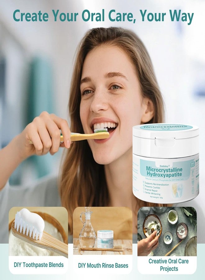 Duduboy 100% Pure Microcrystalline Hydroxyapatite Powder | Non-Nano MCHA for DIY Tooth Care | Remineralization & Whitening | Natural Source from Australian BSE-Free, Pasture-Fed Cattle, Fluoride-Free - Image 2