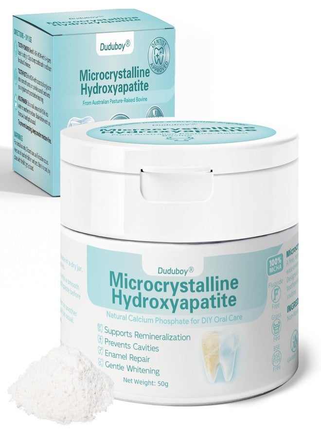 Duduboy 100% Pure Microcrystalline Hydroxyapatite Powder | Non-Nano MCHA for DIY Tooth Care | Remineralization & Whitening | Natural Source from Australian BSE-Free, Pasture-Fed Cattle, Fluoride-Free - Image 1