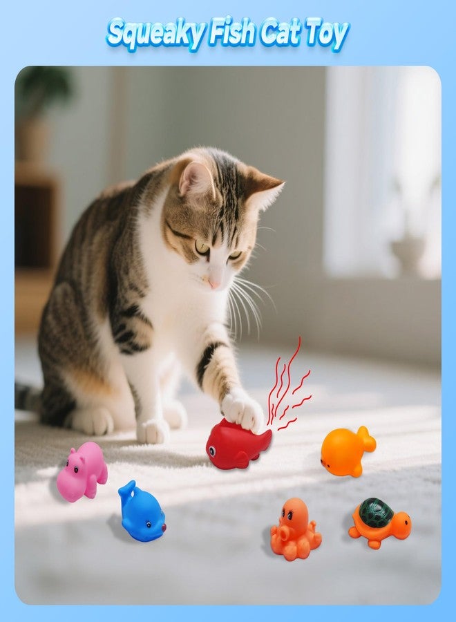 Eelexa Portable Cat Pool Toy with 6 Fish-Shaped Water Toys, Interactive Splash-Proof Indoor Cat Toys for Boredom Relief, Self-Play Cat Pool for Bored Cats, Easy Fill & Drain Design - Image 3