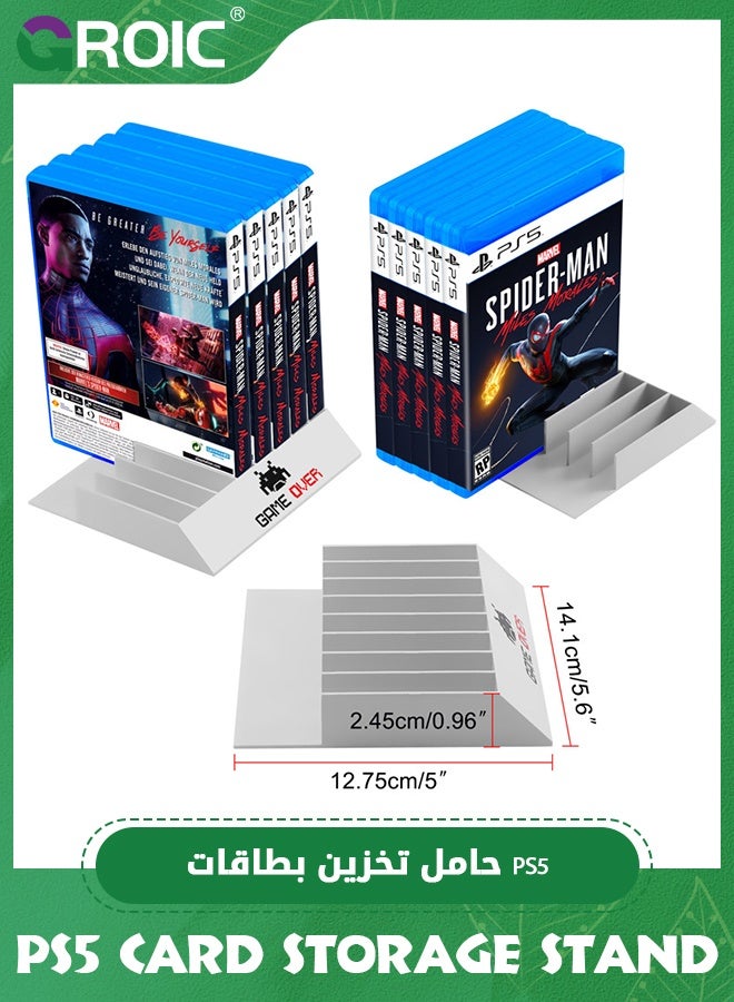 GROIC PS5 Card Storage Stand, Card Case, Game Cassette Storage Rack, Game Card Holder, Game Software Box, Game Disc Storage Rack, Stable, Convenient To Use, Desktop Storage  - Image 2