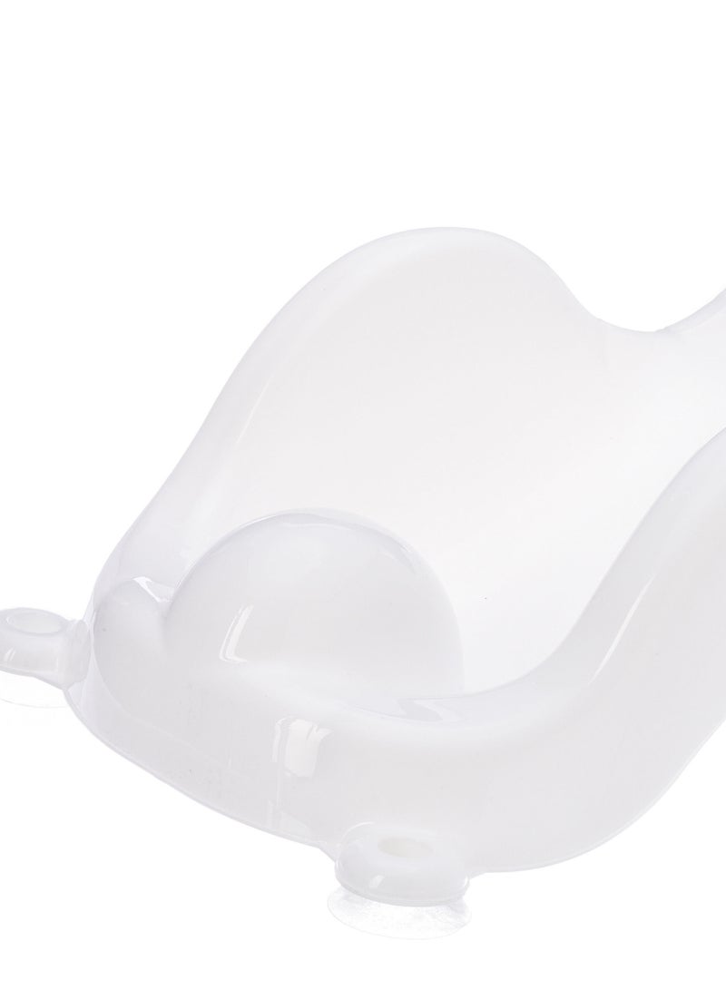 Baby Bath Layback, Ergonomic Baby Bath Support with Head Support, Reclining Bathtub Seat for Newborns and Infants, Safe and Comfortable, White - Image 3