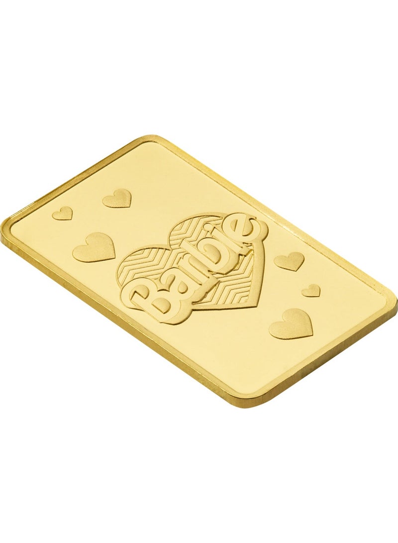 بامب سبيكة ذهبية وزنها 1 غرام، هدية عيد الحب لباربي - Image 3