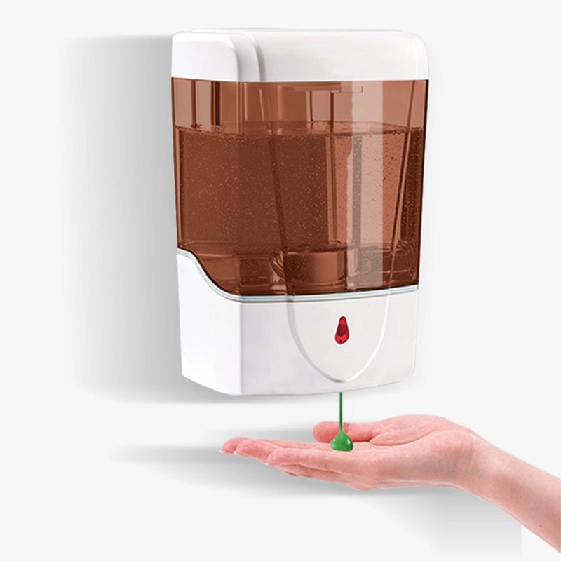 Grob E-Sense PRO Wall Mount Auto Touch-Free Liquid Dispenser 700ml | Liquid Soap Dispenser for Hospital Hotel Office Home |Dual Liquid & Gel Dispenser with Infrared Motion Sensor| Smart Living Products - Image 2