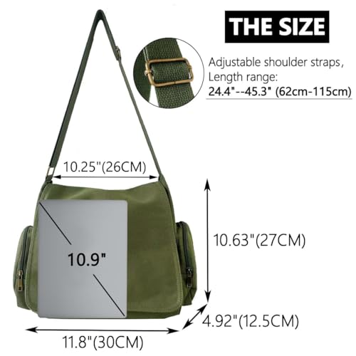 CHICGLOW Personalized Pattern Messenger Bag Cute Canvas Crossbody Bags Women/Men Shoulder Handbags Hobo Purses with Pockets - Image 4