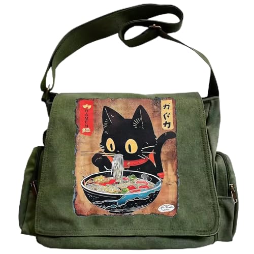 CHICGLOW Personalized Pattern Messenger Bag Cute Canvas Crossbody Bags Women/Men Shoulder Handbags Hobo Purses with Pockets - Image 1
