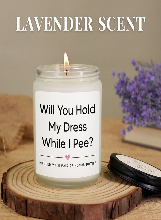 Hakumata Bridesmaid Proposal Gifts, Funny Maid of Honor Gifts from Bride, Bridesmaids Gift for Wedding Day, Bridal Bachelorette Party Gift, Funny Matron of Honor Wedding Candle for Bestie Friend Sister - Image 3