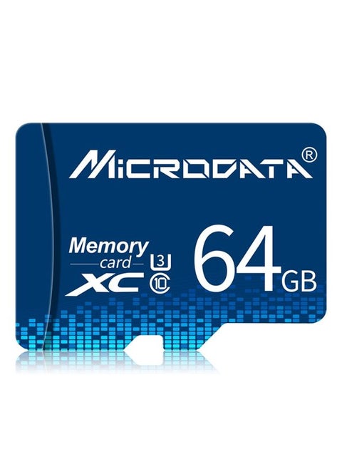 MICRODATA 64GB U3 Blue TF(Micro SD) Memory Card