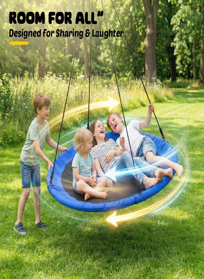 Trekassy 48 Inch Saucer Tree Swing, 700lbs Capacity Round Swing for Kids Adults Outdoor Backyard, 900D Oxford Waterproof with Adjustable Ropes - Image 4