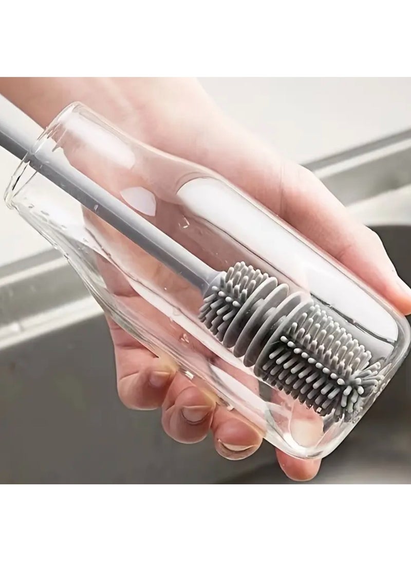 كلين ويف فرشاة تنظيف سيليكون بمقبض طويل – تنظيف عميق للأكواب والزجاجات والأماكن الضيقة | قابلة لإعادة الاستخدام للمطبخ والحمام والسيارة  ⸻  وصف المنتج  ودّع الأوساخ العالقة في الأماكن التي يصعب الوصول إليها. فرشاة فليكس كلين™️ السيليكون مصممة خصيصًا لتنظيف الأكواب، الزجاجات، والزوايا الضيقة بسهولة وفعالية.  مصنوعة من سيليكون عالي الجودة ومرن، تنظف بقوة دون خدش، ولا تحتفظ بالروائح أو البكتيريا، مما يجعلها خيارًا صحيًا وآمنًا للاستخدام اليومي في المطبخ، الحمام، وحتى السيارة.  ⸻  المميزات الرئيسية  ✔ مقبض طويل للوصول العميق – ينظف قاع الأكواب والزجاجات بسهولة ✔ شعيرات سيليكون ناعمة – قوية على الأوساخ ولطيفة على الأسطح ✔ نظيفة وصحية – لا تحتفظ بالبكتيريا أو الروائح ✔ قابلة لإعادة الاستخدام – صديقة للبيئة وتدوم طويلًا ✔ استخدامات متعددة – للمطبخ، الحمام، السيارة وغيرها ✔ سهلة التنظيف وسريعة الجفاف  ⸻  لماذا يفضلها العملاء؟  ✔ تنظف الأماكن التي يصعب الوصول إليها ✔ آمنة لجميع الأسطح ✔ فرشاة واحدة تغني عن عدة أدوات تنظيف  ✨ أداة واحدة. استخدامات متعددة. نظافة مثالية.  ⸻ - Image 1