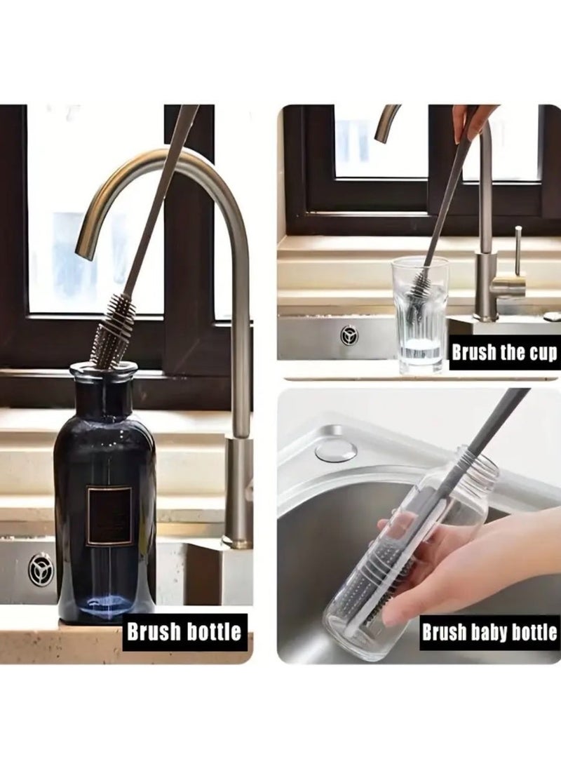 كلين ويف فرشاة تنظيف سيليكون بمقبض طويل – تنظيف عميق للأكواب والزجاجات والأماكن الضيقة | قابلة لإعادة الاستخدام للمطبخ والحمام والسيارة  ⸻  وصف المنتج  ودّع الأوساخ العالقة في الأماكن التي يصعب الوصول إليها. فرشاة فليكس كلين™️ السيليكون مصممة خصيصًا لتنظيف الأكواب، الزجاجات، والزوايا الضيقة بسهولة وفعالية.  مصنوعة من سيليكون عالي الجودة ومرن، تنظف بقوة دون خدش، ولا تحتفظ بالروائح أو البكتيريا، مما يجعلها خيارًا صحيًا وآمنًا للاستخدام اليومي في المطبخ، الحمام، وحتى السيارة.  ⸻  المميزات الرئيسية  ✔ مقبض طويل للوصول العميق – ينظف قاع الأكواب والزجاجات بسهولة ✔ شعيرات سيليكون ناعمة – قوية على الأوساخ ولطيفة على الأسطح ✔ نظيفة وصحية – لا تحتفظ بالبكتيريا أو الروائح ✔ قابلة لإعادة الاستخدام – صديقة للبيئة وتدوم طويلًا ✔ استخدامات متعددة – للمطبخ، الحمام، السيارة وغيرها ✔ سهلة التنظيف وسريعة الجفاف  ⸻  لماذا يفضلها العملاء؟  ✔ تنظف الأماكن التي يصعب الوصول إليها ✔ آمنة لجميع الأسطح ✔ فرشاة واحدة تغني عن عدة أدوات تنظيف  ✨ أداة واحدة. استخدامات متعددة. نظافة مثالية.  ⸻ - Image 3