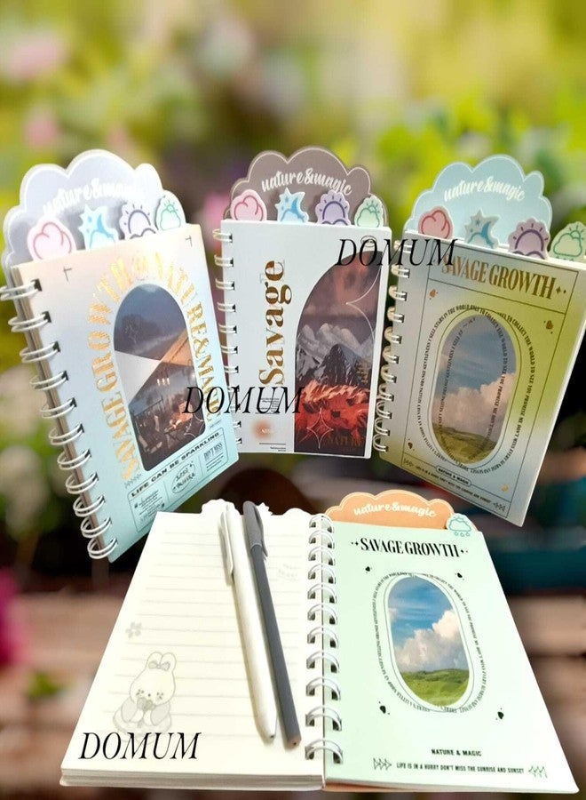 دومم كتاب دوموم للأطفال، شخصيات مستوحاة من الطبيعة والسحر / دفتر ملاحظات / مذكرات للأطفال / 80 صفحة / الحجم 18 سم × 12 سم - عبوة من قطعة واحدة (أ) - Image 3