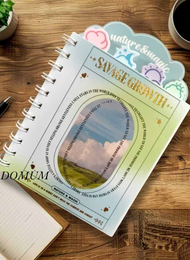 دومم كتاب دوموم للأطفال، شخصيات مستوحاة من الطبيعة والسحر / دفتر ملاحظات / مذكرات للأطفال / 80 صفحة / الحجم 18 سم × 12 سم - عبوة من قطعة واحدة (أ) - Image 1