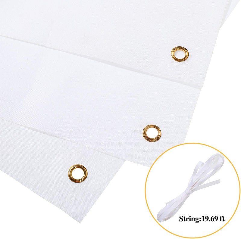 klarako Large Banners and Signs Blank Polyester Oxford Cloth Sublimation Easy Hang DIY Banner with Hanging Rope for Indoor Wall Outdoor Business Office (White,2 x 6 Feet) - Image 3