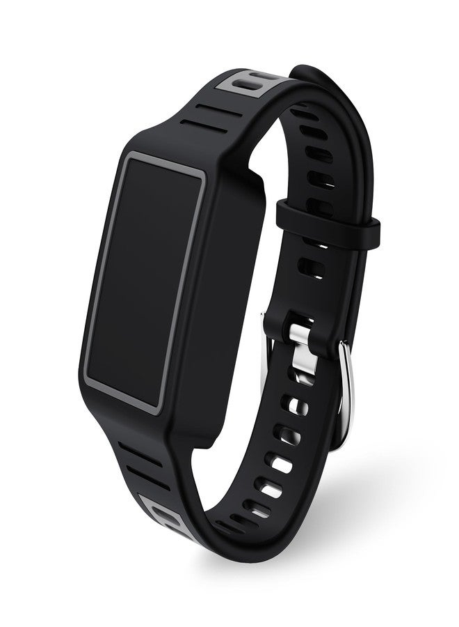 سوار سيليكون بديل FGERWZ لجهاز WHOOP 5.0 SportFlex، متوافق مع سوار WHOOP 5.0 SportFlex، ملحقات سوار بديل ناعم مقاوم للخدش ولطيف على البشرة (أسود رمادي) - Image 1