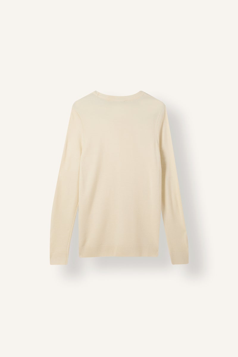 DeFacto Beige Man Standard Fit Crew Neck Knitwear Pullover Casual - Image 2