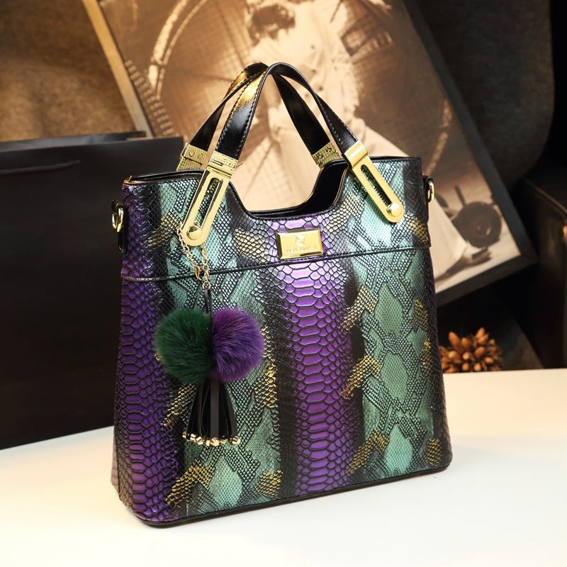 Large-Capacity Commuter Women'S Bag Trendy Versatile Texture Middle-Aged Ladies Mother Bag Single Shoulder Crossbody Large Bag - Image 4