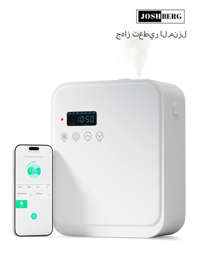 Joshberg Smart Scent Air Machine for Home,Waterless Essential Oil Diffuser with Cold Air Diffuser with App Control,Hotel,Spa, Office Collection Diffuser, Waterless Whole House,White - Image 1