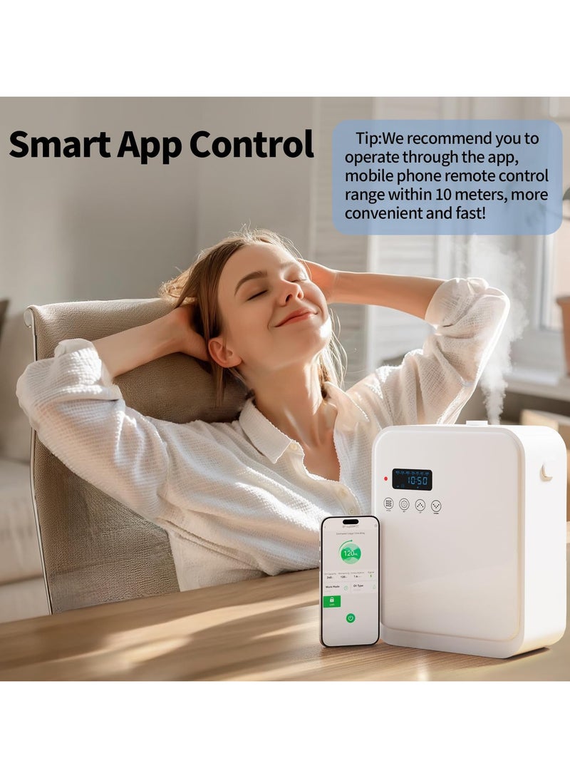 Joshberg Smart Scent Air Machine for Home,Waterless Essential Oil Diffuser with Cold Air Diffuser with App Control,Hotel,Spa, Office Collection Diffuser, Waterless Whole House,White - Image 4
