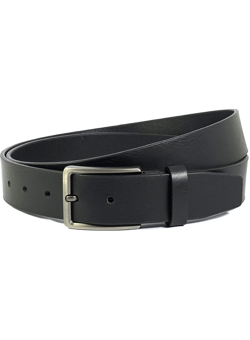 CLASSIC MILANO® Genuine Leather Belt Men in an elegant GIFT BOX; Classic Jean Belt; Belts for men Mens belt Leather; Pin Buckle 35MM - Image 1