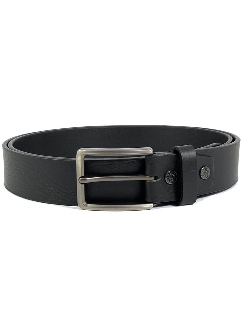 CLASSIC MILANO® Genuine Leather Belt Men in an elegant GIFT BOX; Classic Jean Belt; Belts for men Mens belt Leather; Pin Buckle 35MM - Image 4