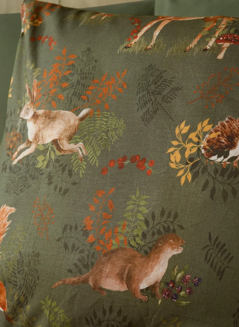 Matalan Green Woodland Animal Duvet Set