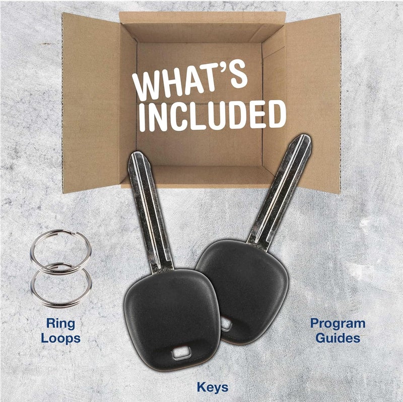 KeylessOption 4 Item Bundle 2 Key Fobs Keyless Entry Remotes for HYQ12BBX Plus 2 Uncut Ignition Keys - Image 5