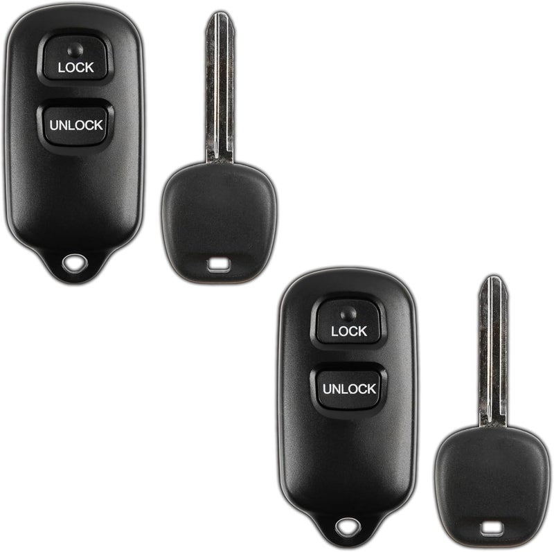 KeylessOption 4 Item Bundle 2 Key Fobs Keyless Entry Remotes for HYQ12BBX Plus 2 Uncut Ignition Keys - Image 1