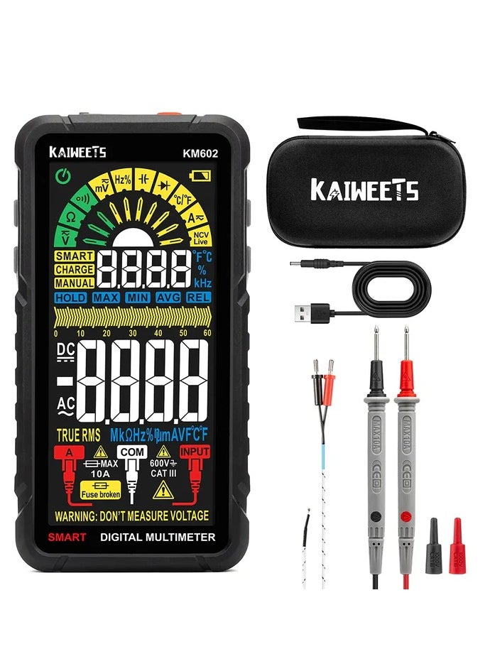KAIWEETS - KAIWEETS KM602 Smart Digital Multimeter - 6000 Counts True-RMS - Image 1