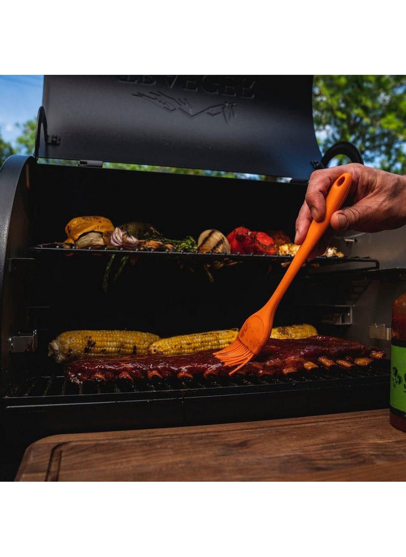 TRAEGER فرشاة تدليك سيليكون من تريجر برتقالية - Image 4