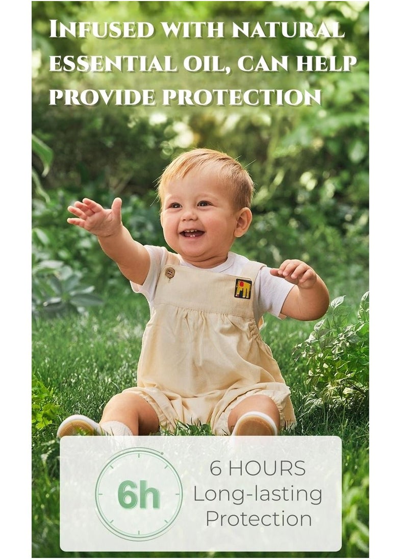96pcs Mosquito Stickers 6h Long-lasting Protection Mosquito Patches for Baby Kids and Adults, Eucalyptus Peppermint Essential Oil Stickers Cute Animal Design