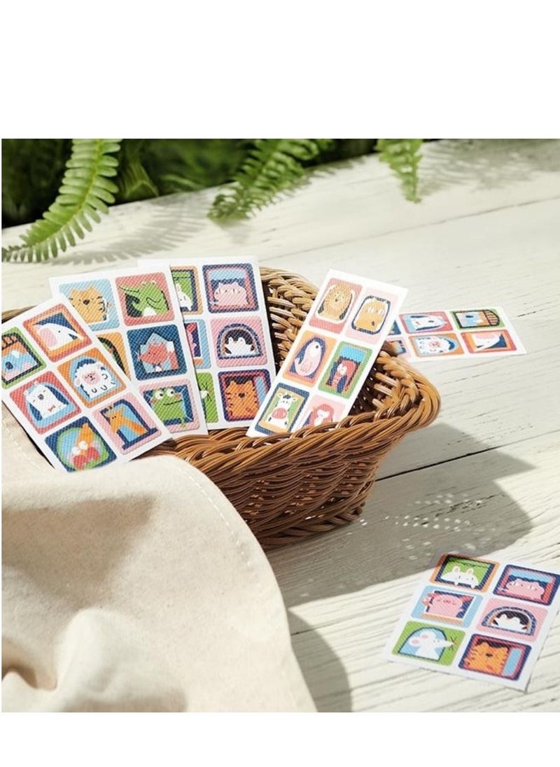 96pcs Mosquito Stickers 6h Long-lasting Protection Mosquito Patches for Baby Kids and Adults, Eucalyptus Peppermint Essential Oil Stickers Cute Animal Design