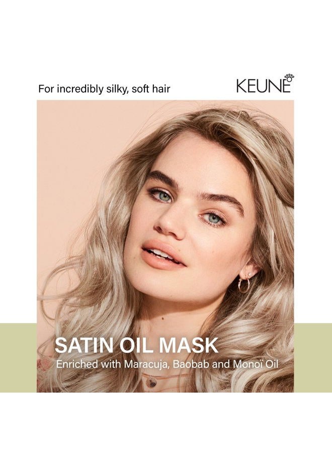 Keune قناع زيت ساتين من كيون للعناية، علاج مرطب ومغذي عميق لجميع أنواع الشعر، 6.8 أونصة سائلة - Image 2