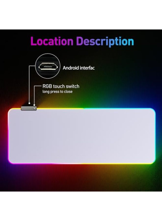 لوحة ماوس RGB بإضاءة LED، لوحة ماوس كبيرة، لوحة ماوس LED وكبيرة - Image 3