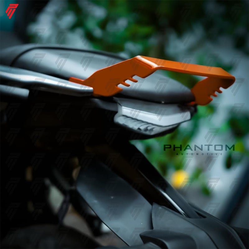 PHANTOM مقبض الجر PHANTOM AUTO Premium MT-15 | واقي ذيل الجر | مقاوم للصدأ ومقاوم للعوامل الجوية | مقبض سكة معدني لموديل MT-15 | مقاوم للصدأ ومقاوم للعوامل الجوية (برتقالي) - Image 3