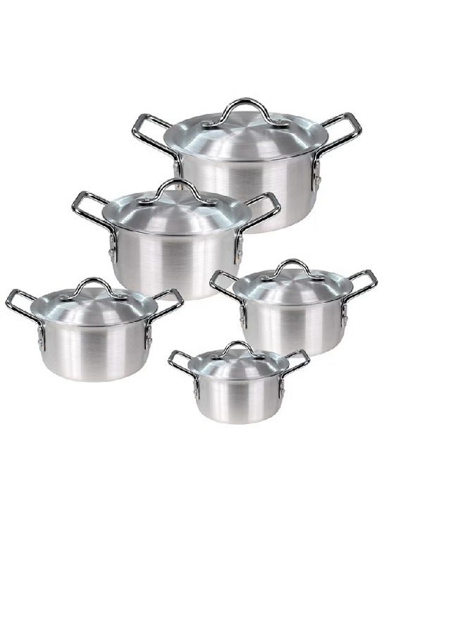 10-Piece Aluminium Tool Set Silver