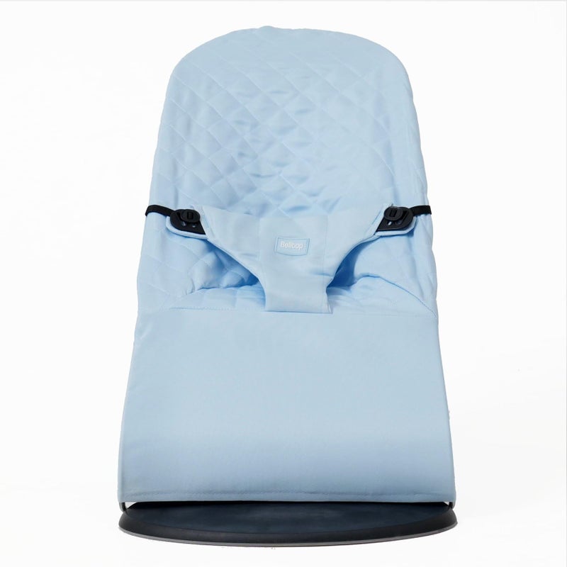 belltop Fabric seat for Bouncer Belltop Compatible with BabyBjrn Bouncer Soft Bliss Cover for Baby Bouncer seat Hypoallergenic Breathable Seat for Baby Swing Ergonomic Soft Blue - Image 2