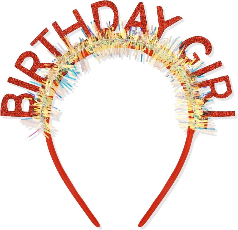 CIEHER Birthday Girl Headband Birthday Crown for Women Girls - Image 1
