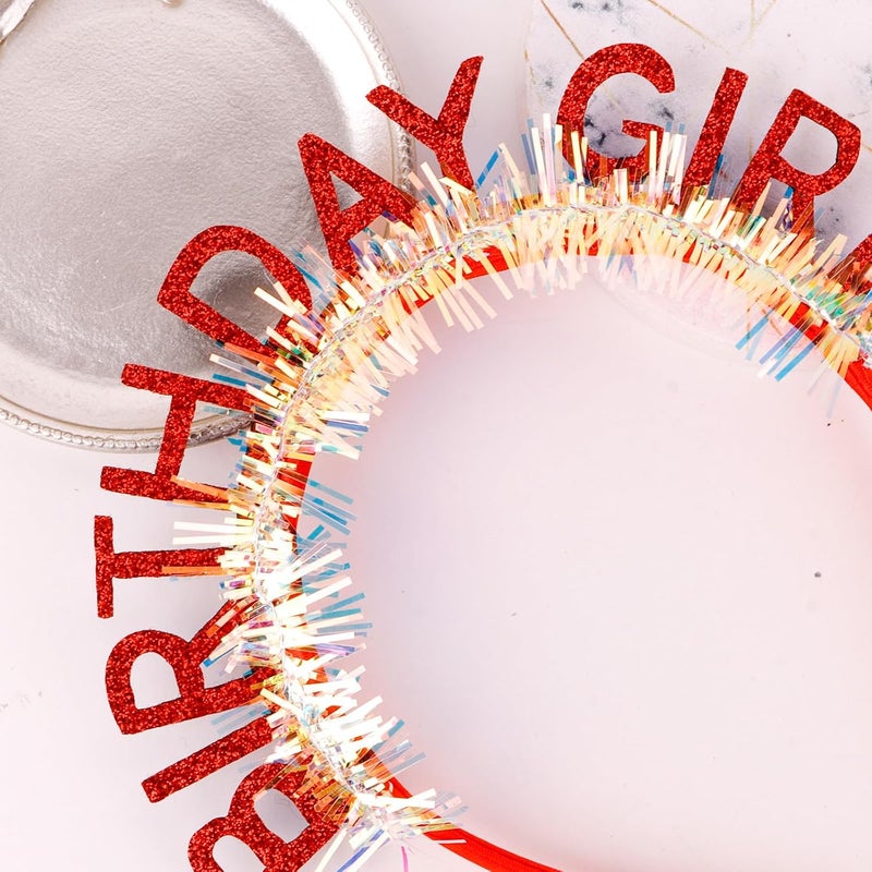CIEHER Birthday Girl Headband Birthday Crown for Women Girls - Image 5