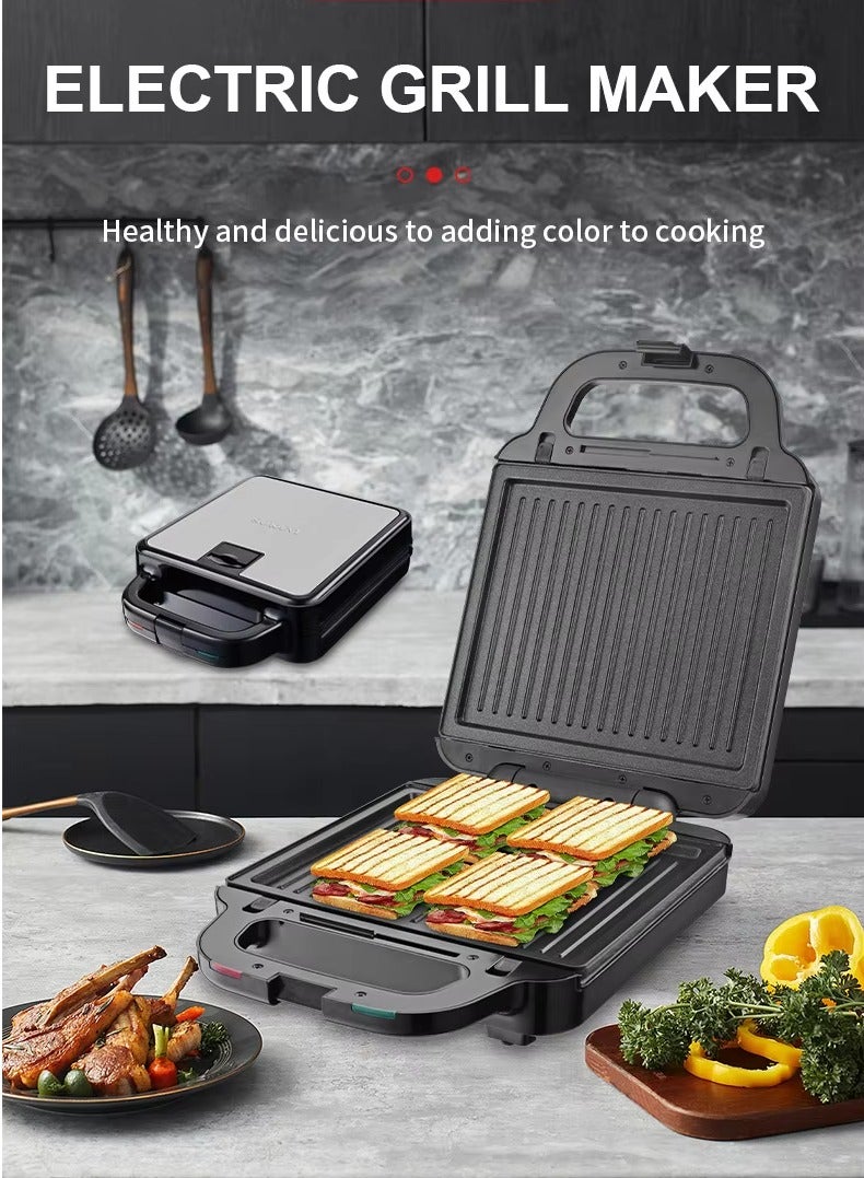 LC Steak waffle maker and sandwich maker  2 in 1 1400 watts  - Image 4