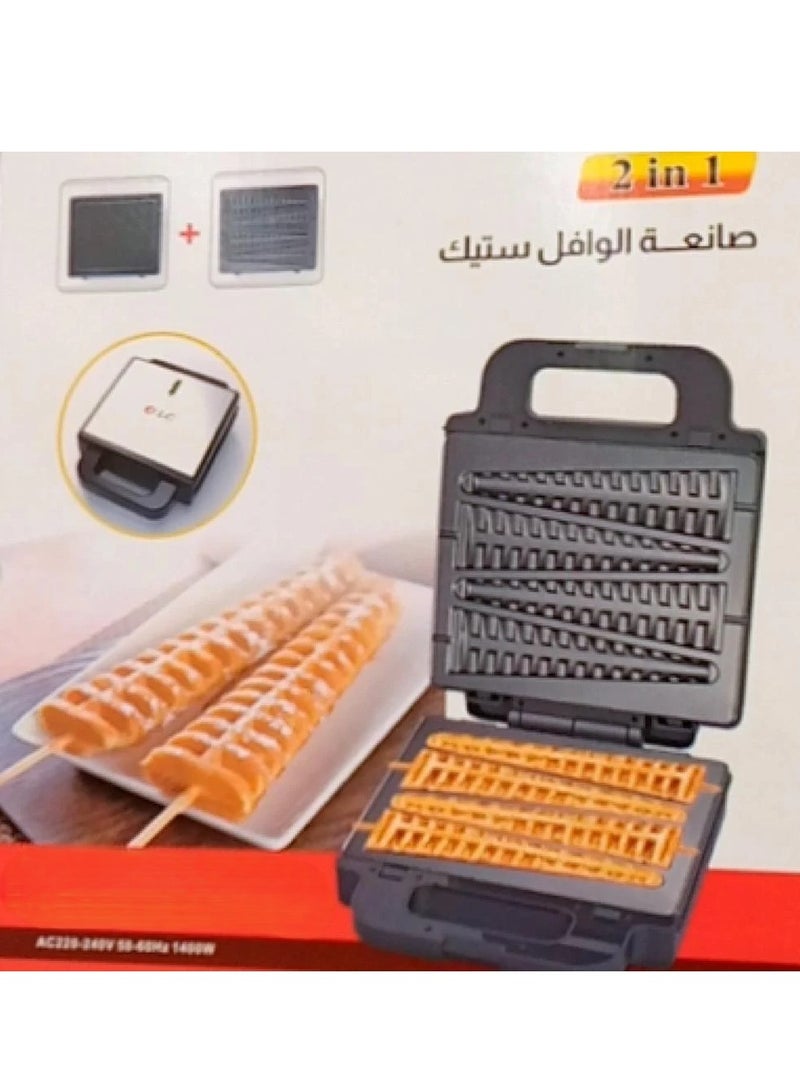 LC Steak waffle maker and sandwich maker  2 in 1 1400 watts  - Image 1