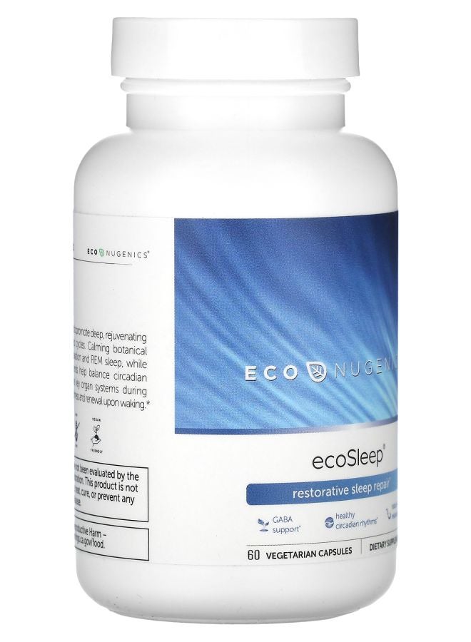 EcoNugenics ecoSleep Restorative Sleep Repair 60 Vegetarian Capsules - Image 2