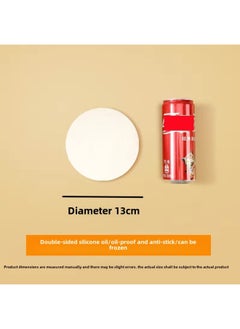 Hamburger Meat Separator Paper Compartment Oil Paper Beef Cake Anti-stick Isolation Paper Food Grade Frozen Hand Cake Paper Double-sided Non-stick-Color:50 Sheets-Specifications:Round 13cm