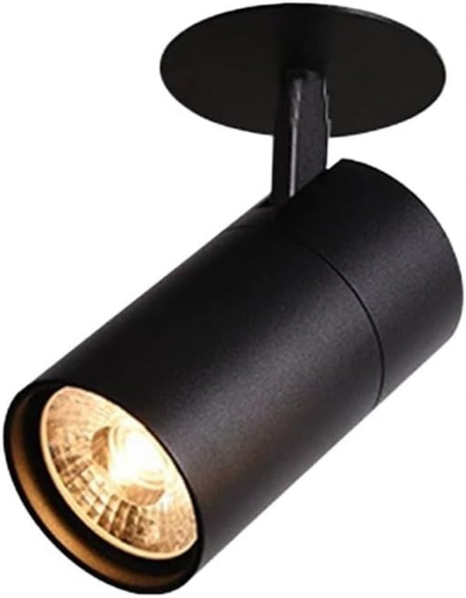 Adjustable Flush Mount Spotlight LED Ceiling Spot Lights, 360° Rotation Recessed Spotlights Directional Focus Accent Lighting for Kitchen Gallery Art Picture(White-4000K,20W) (Black 6000K) - Image 1